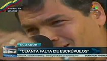 Correa rechaza caricaturas sin escrúpulos sobre Chávez