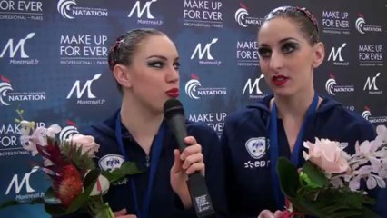 Interview de Laura AUGE et Margaux CHRETIEN Duo Libre à l'Open Make Up For Ever 2013