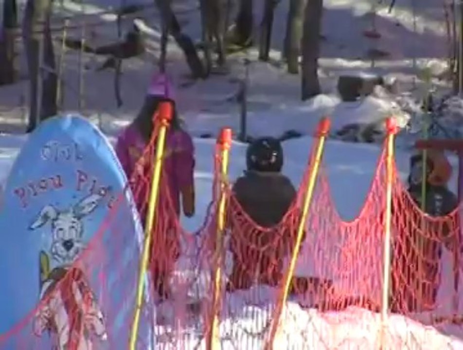 biboune decouvre le ski