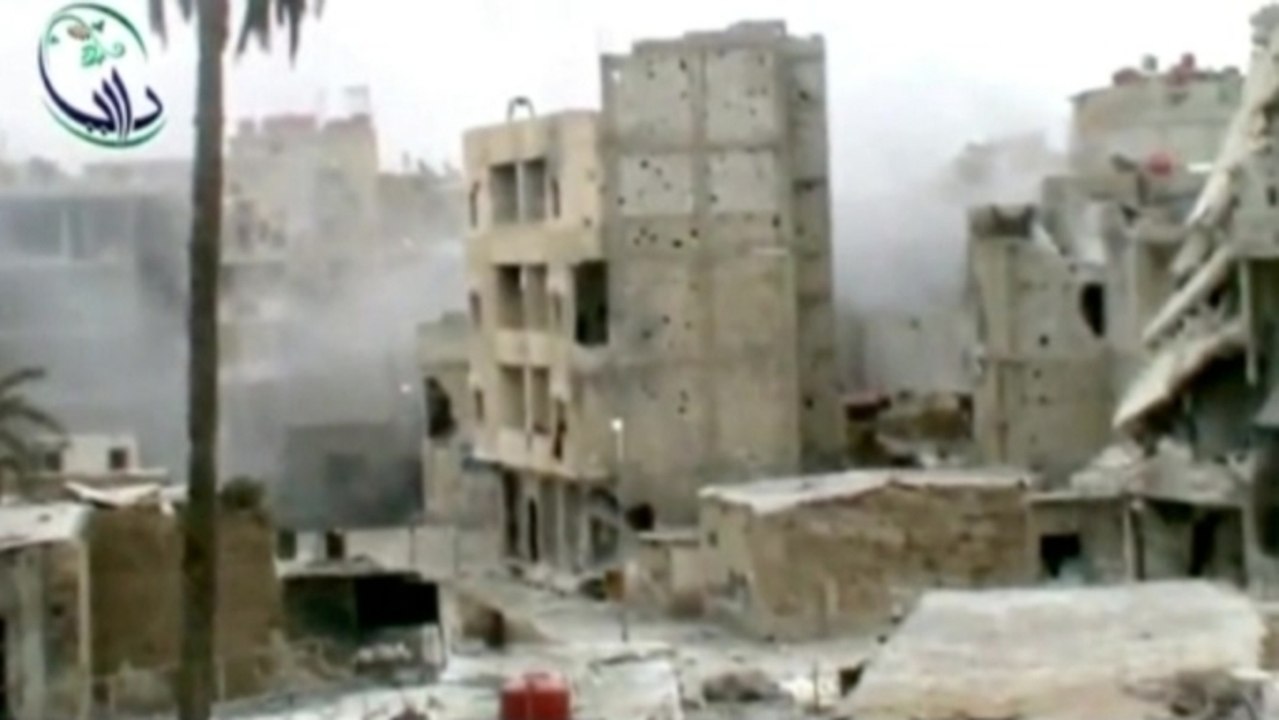 Destruction in Damascus