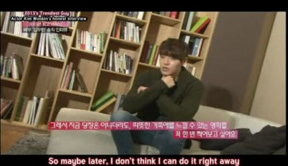 [SUBBED] 130311 Kim Woobin's Interview on OBS TV Entertainment