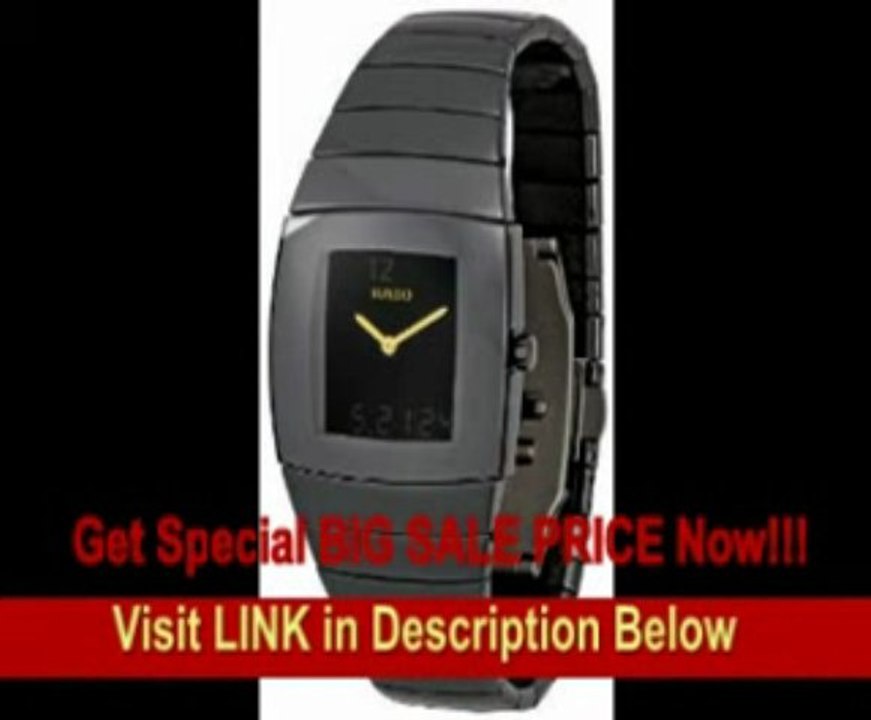 [SPECIAL DISCOUNT] Rado Watches Rado Sintra Super Jubile Black Tone Ceramic Digital and Analogue Multi-Function Men's Watch