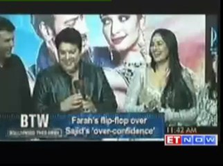 Farah's flip-flop over Sajid's Over-Confidence