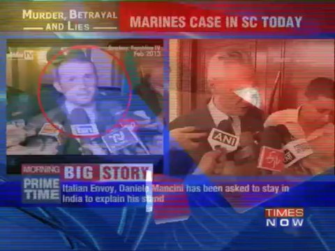 Marines' case: Focus on Italian envoy