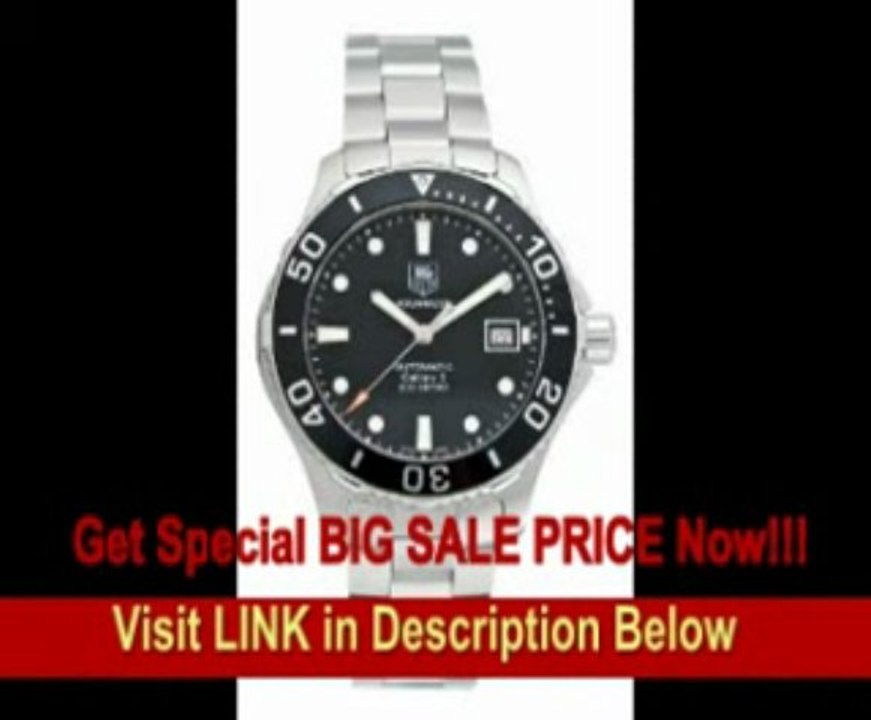 [SPECIAL DISCOUNT] Tag Heuer Men's Aquaracer Calibre 5 Stainless Steel Black Dial Watch #WAN2110.BA0822