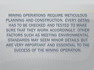 Why Choose a Professional Company for Your Mining