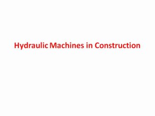 Revolutionizing Construction with Hydraulic Machines 🚧