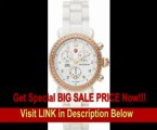 [BEST PRICE] Michele Woman's MWW03N000004 CSX Ceramic White Diamond Rose Gold Watch