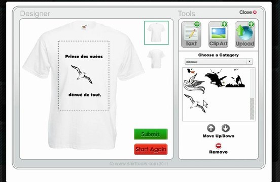 Tuto personnalise ton tee-shirt avec notre T-shirt Designer sur tonteeshirt.com