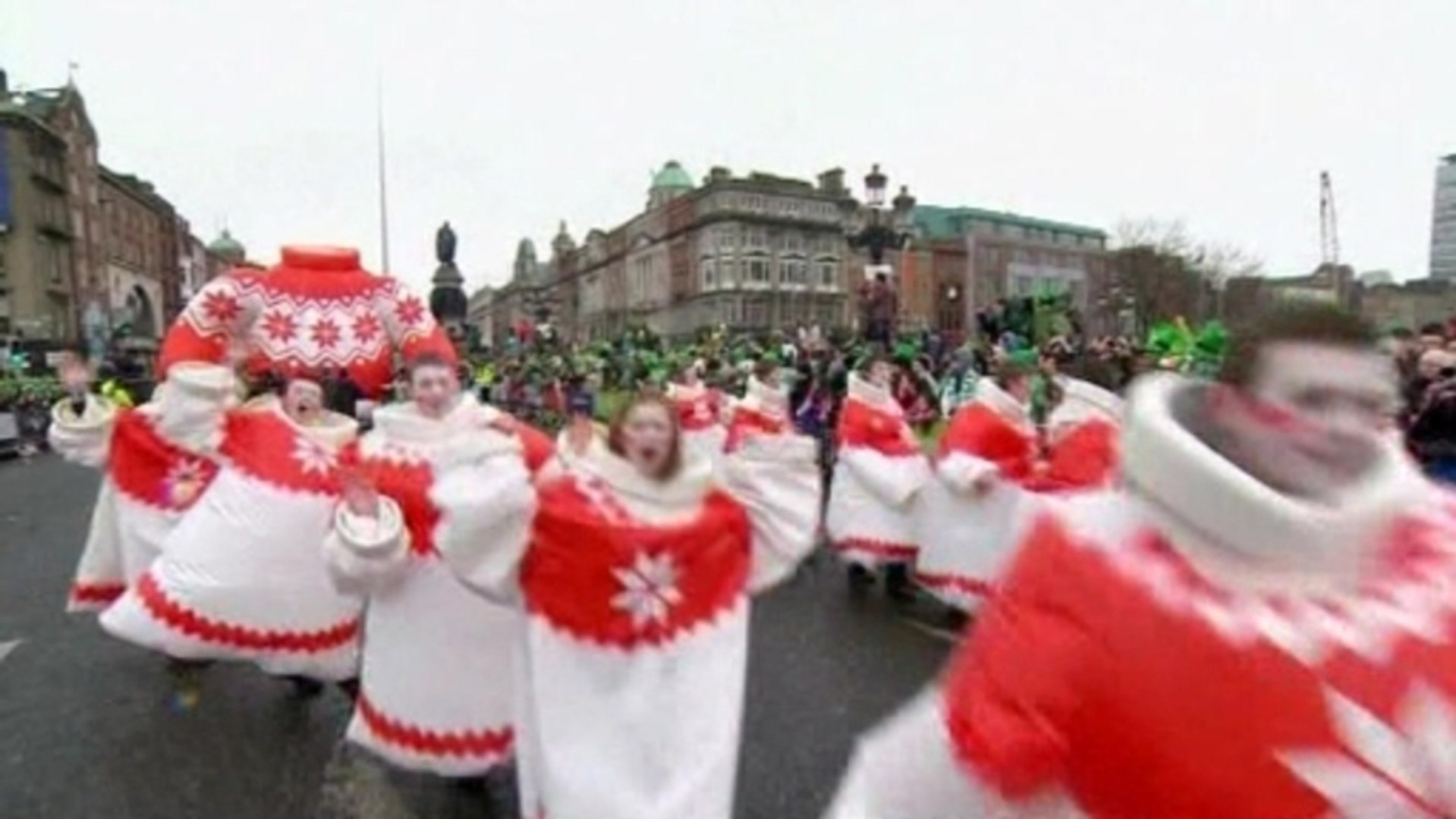 Thousands celebrate St. Patrick's Day in Dublin
