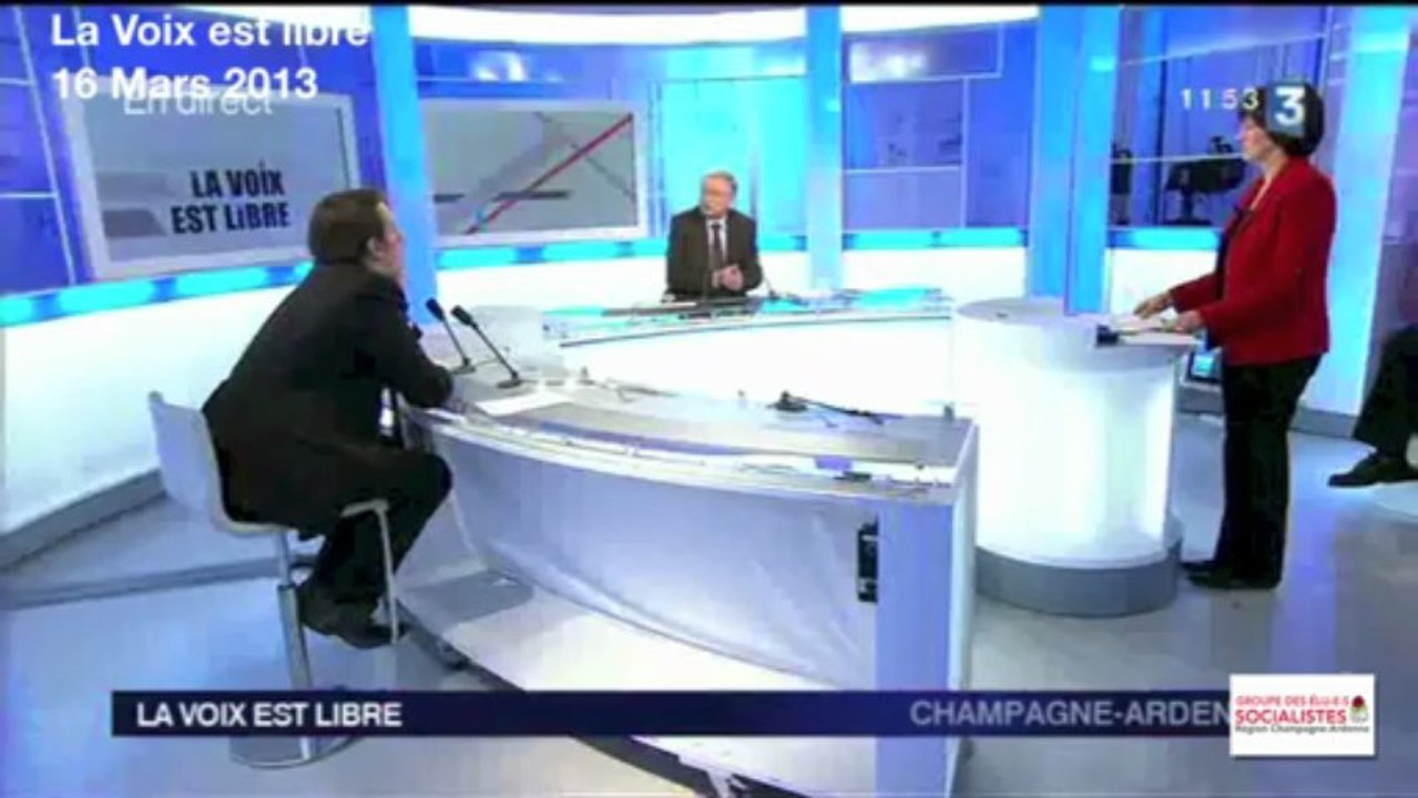Axe Nord-Sud: Olivier Girardin dans la voix est libre 16 Mars 2013 face à Philippe Adnot