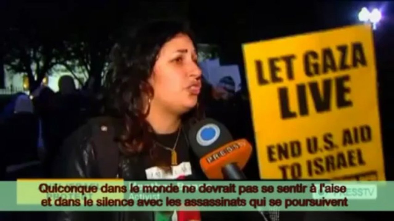 MANIFESTATION A WASHINGTON CONTRE ATTAQUE ISRAELIENNE SUR GHAZA