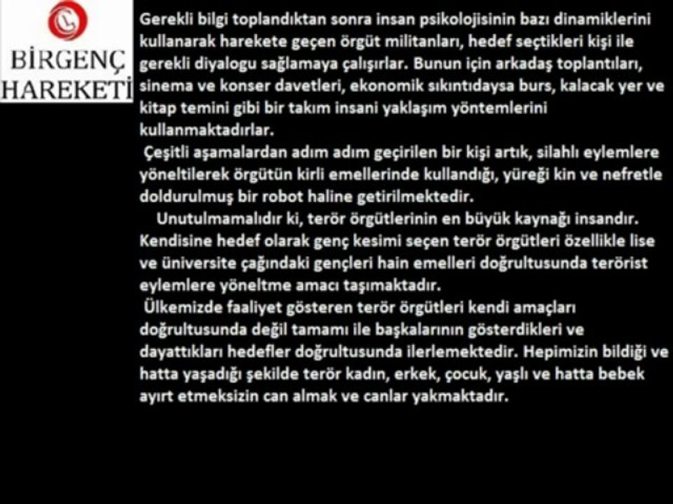 Neden Birgenç Hareketi Sen Yoksan Bir Biregnç EKsik Sende Katil Haydi Durma