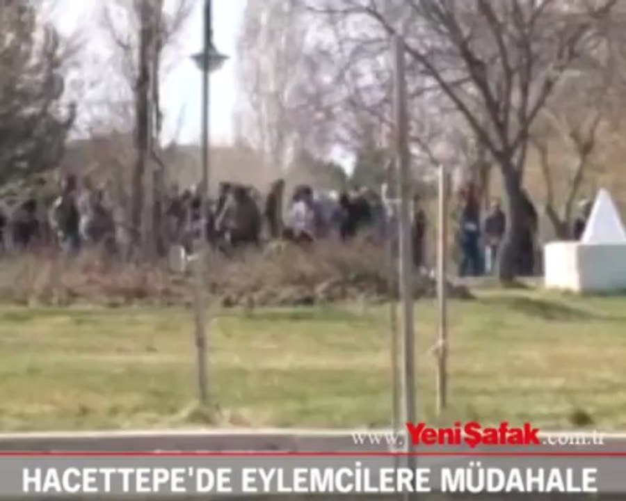 Hacettepe’de eylemcilere polis müdahale etti
