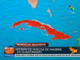 Presos de Guantánamo cumplen 41 días en huelga de hambre