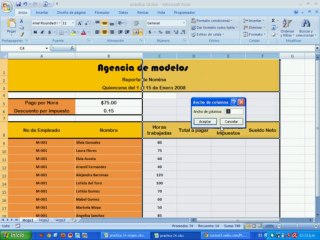 Excel 2007 "Calculo de Nominas" Sesion de Trabajo 5