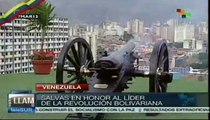 Salvas de honor al Líder de la Revolución Bolivariana