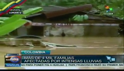 Emergencia por lluvias en el departamento Chochó, Colombia