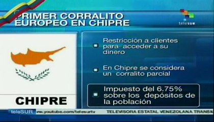 Primer corralito europeo en Chipre