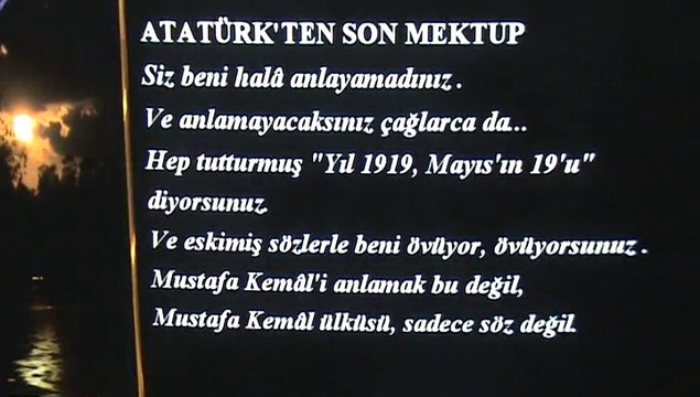 ATATÜRK'TEN SON MEKTUP -ÖZEL KONYA SİSTEM KOLEJİ ÖĞRETMENİ -ŞİİR .ALİ YILMAZ UÇTU