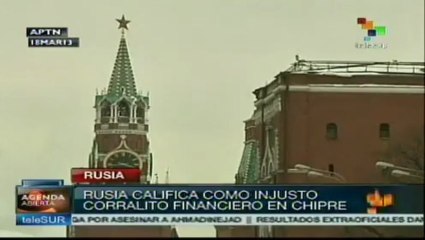 Rusia alerta de situación financiera en Chipre