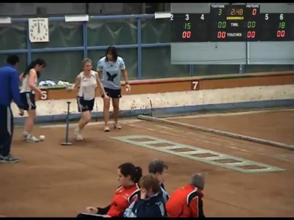 Tir rapide en double, J14 Club Elite F Sport Boules, Fontaine contre Saint-Priest