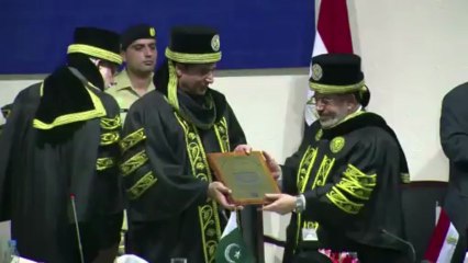 Egypt's Morsi receives honorary Phd at NUST University