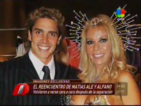 TeleFama.com.ar El reencuentro de Matías Alé y Graciela Alfano