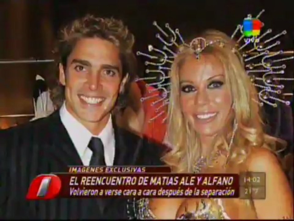 TeleFama.com.ar El reencuentro de Matías Alé y Graciela Alfano