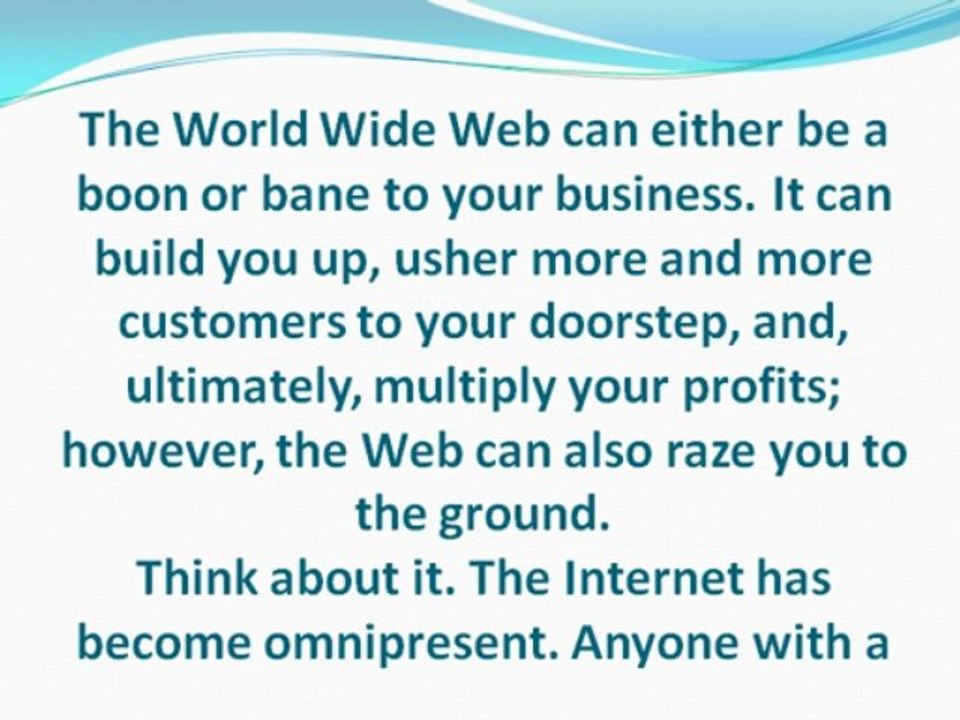 Push Back Bad Publicity Online