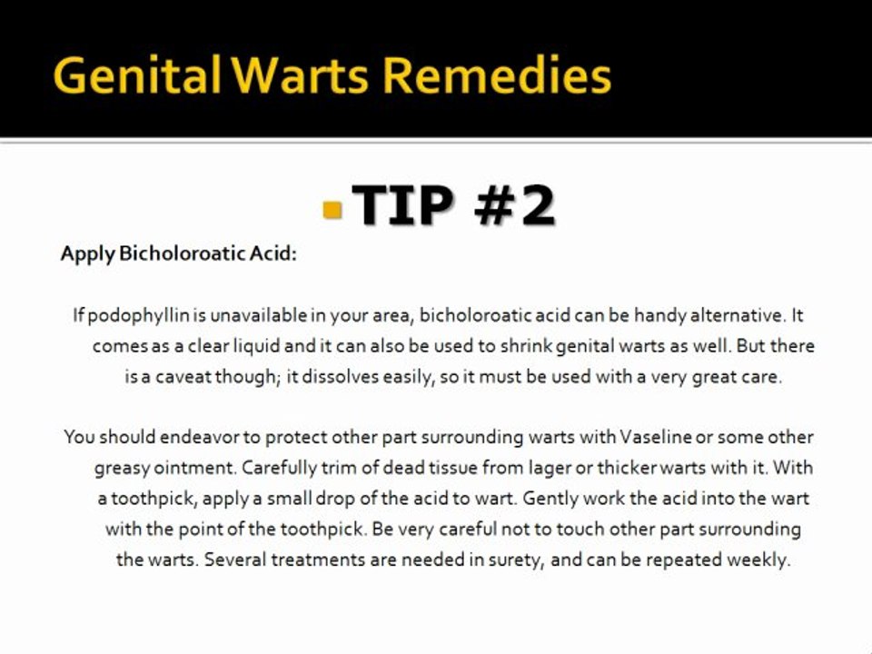 Genital Warts Remedies