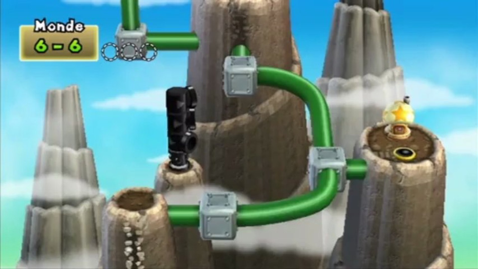 New Super Mario Bros. Wii - Monde 6 : Niveau 6-6 - Vidéo Dailymotion