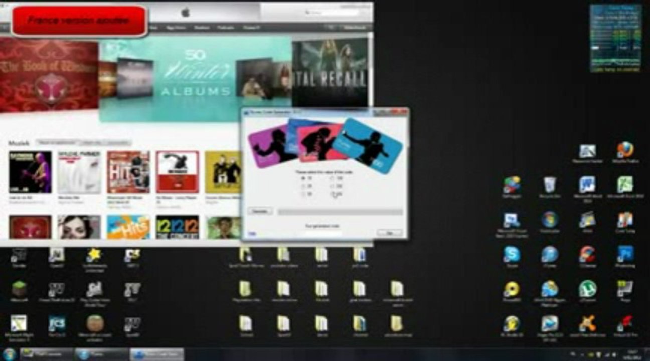 générateur de code itunes - télécharger - 2013