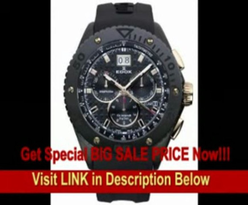 [FOR SALE] Edox Men's 10016 357RN NIR2 Class-1 Black Rotating Bezel Watch