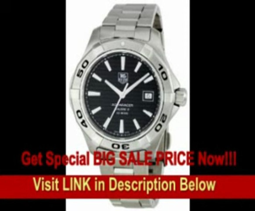 [BEST BUY] TAG Heuer Men's WAP2010BA0830 Aquaracer Black Dial Watch