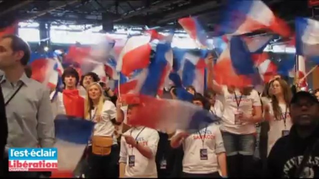 Meeting de Sarkozy : dans les gradins avec les militants