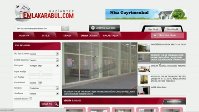 gaziantep satlık daire