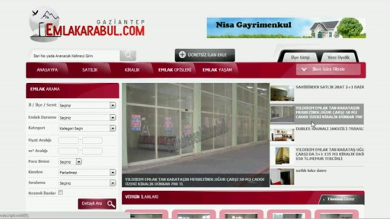 gaziantep satlık daire