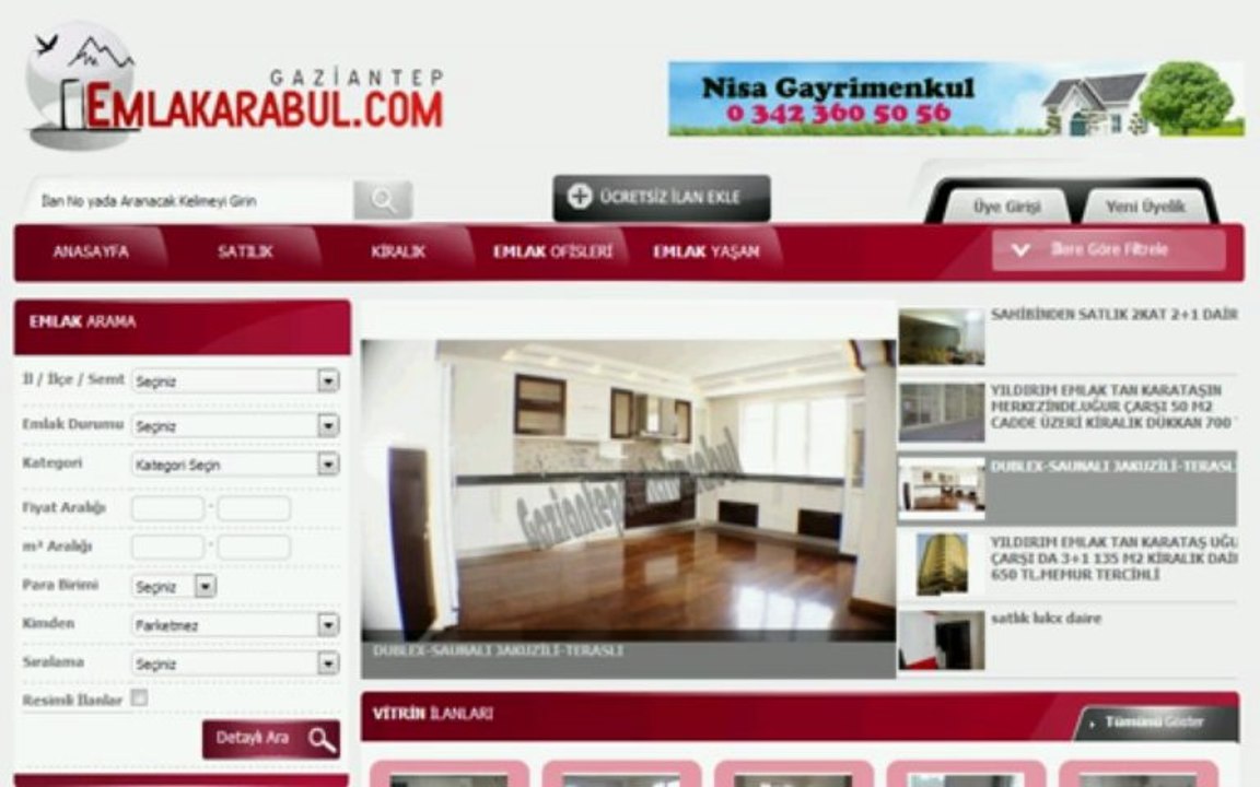 Gaziantep emlak ara bul - Gaziantep emlak ilanları