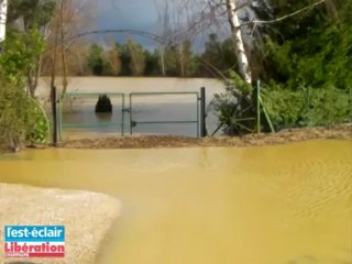 L'Hozain sort de son lit et inonde les champs