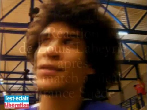 Réaction de Louis Labeyrie après le match amical France Suède