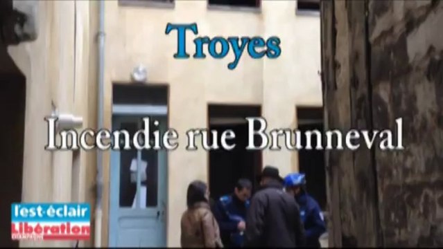 incendie rue Brunneval à Troyes