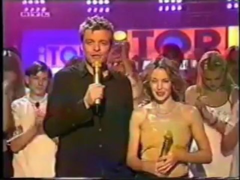 Kylie Minogue presenting at totp 2000