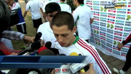 Chicharito habla del juego ante Honduras.mov