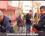 Türkiye Haber-İş'e sopalarla baskın anı kamerada