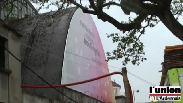 Derrière la palissade, les Halles du Boulingrin se découvrent
