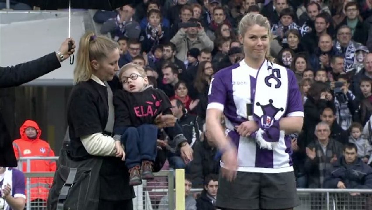 L'association ELA était à l'honneur dimanche lors du Derby de la Garonne