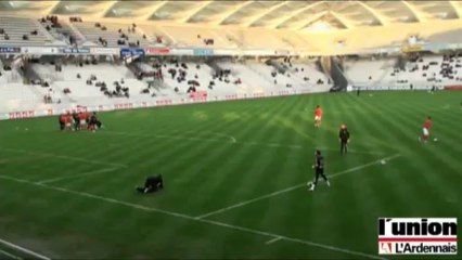 Des affiches au stade Delaune