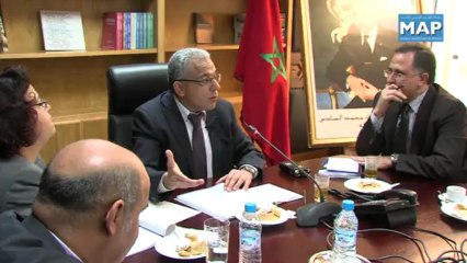 لقاء بين السيد عبد اللطيف معزوز و عدد من السفراء الجدد