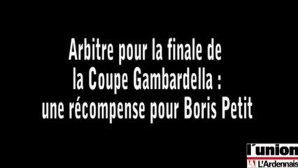 Boris Petit a arbitré la finale de la Coupe Gambardella